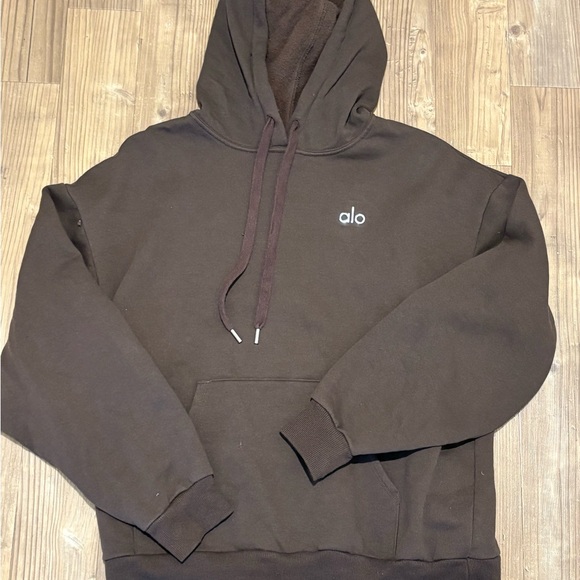 Alo Brown Hoodie and Sweatpants Set - Picture 3 of 4